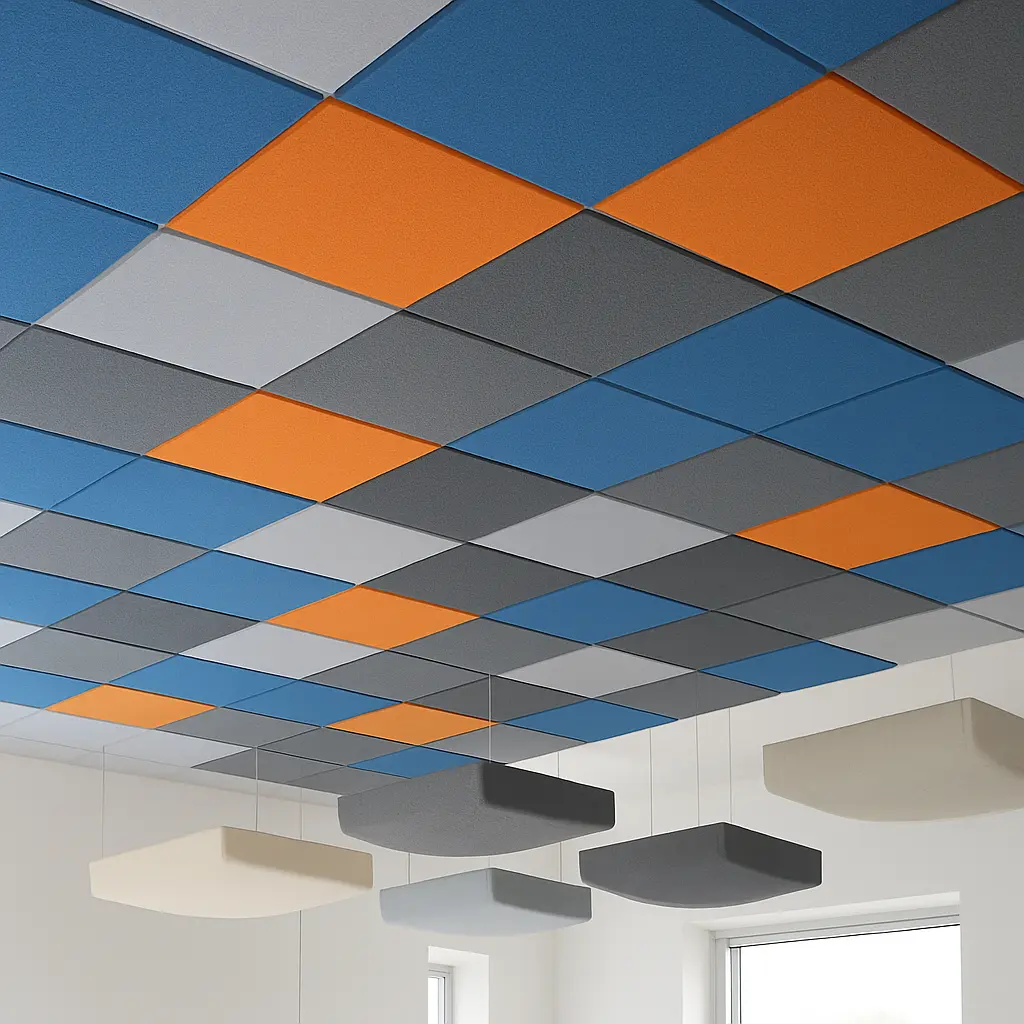 Acoustic Fabric Ceiling Tiles