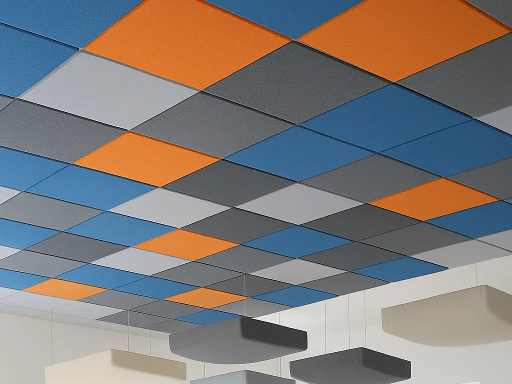 Acoustic Fabric Ceiling Tiles
