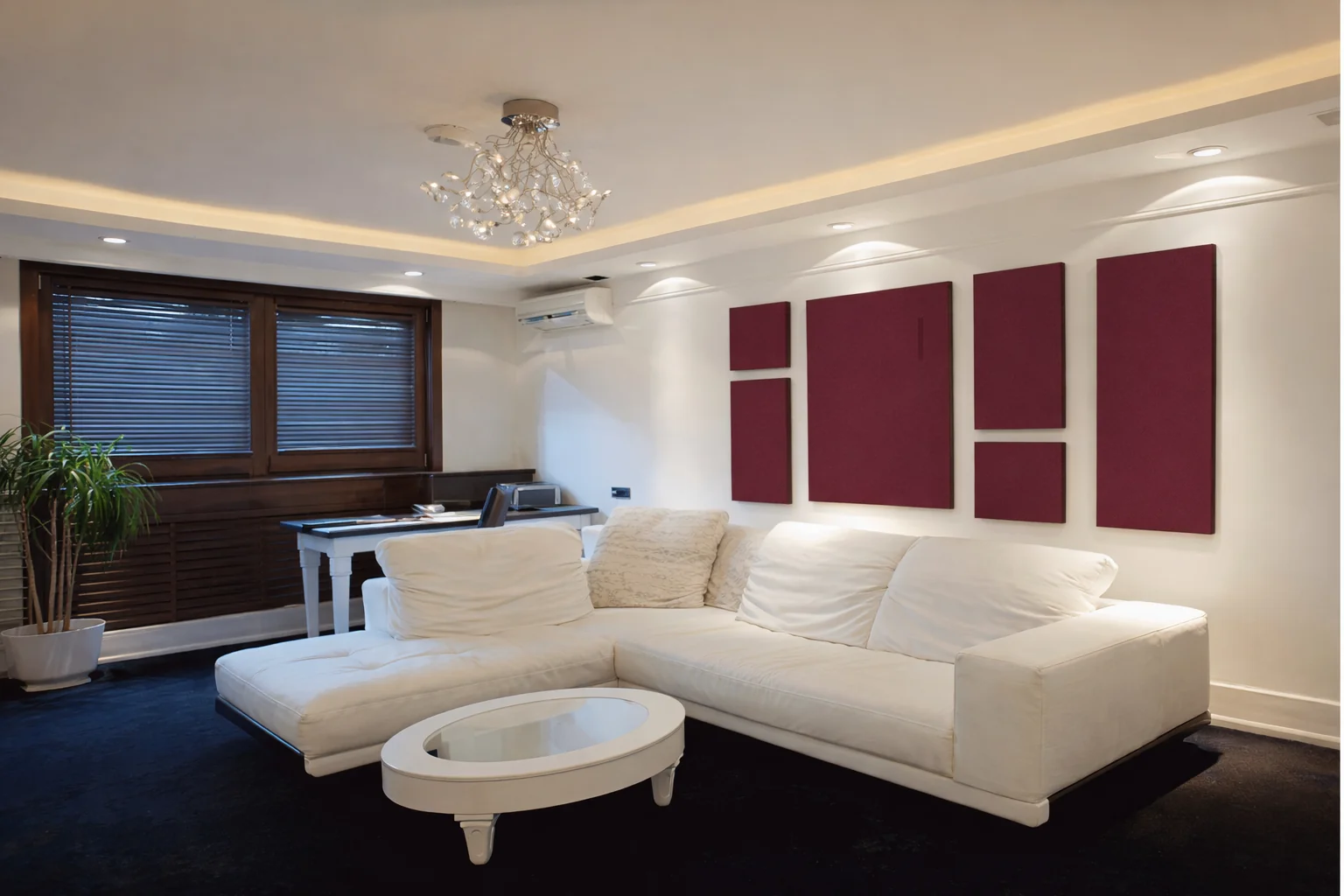 Red Panel Cinema Room