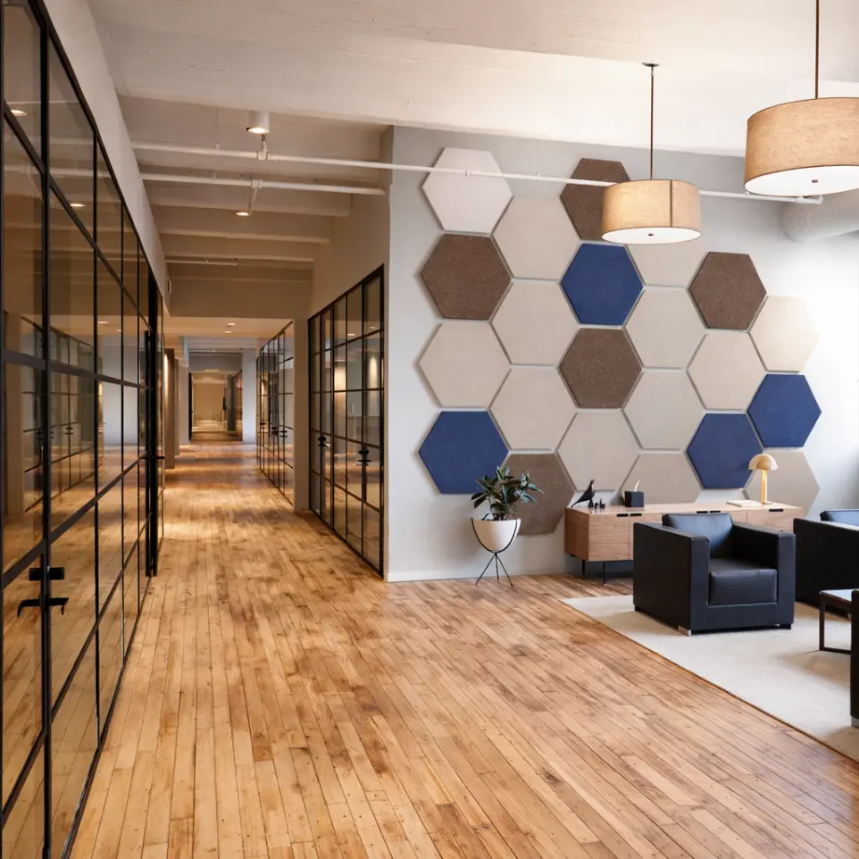 Hexagon Hallway Lobby