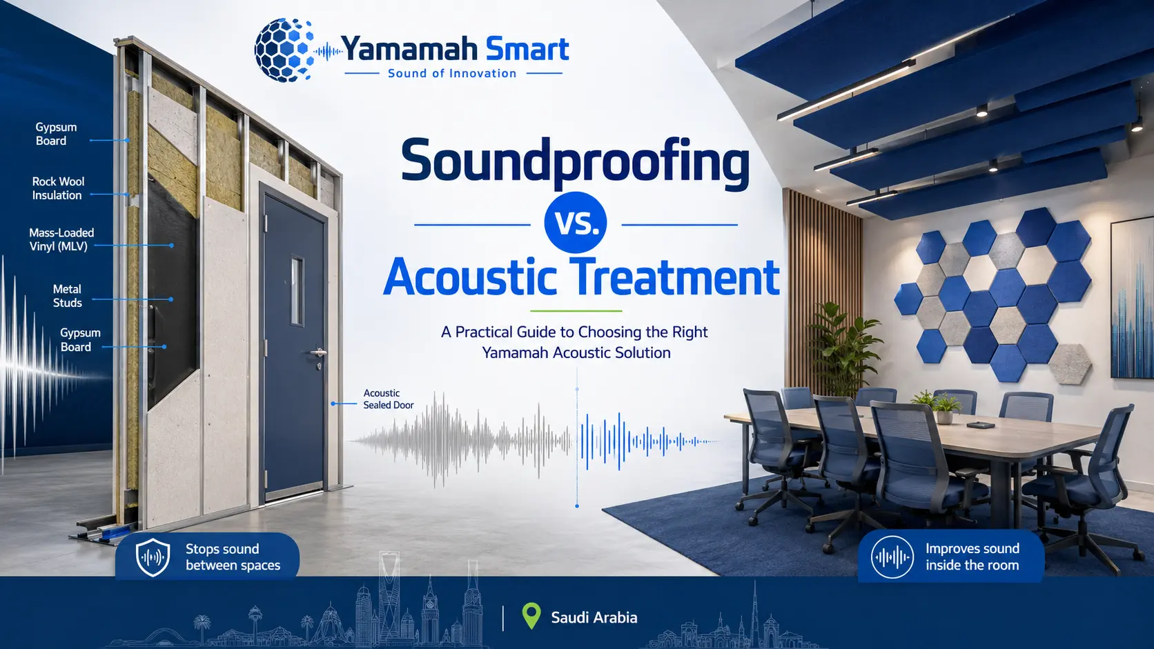 Soundproofing vs Acoustic Treatment — Which Does Your Project Need?