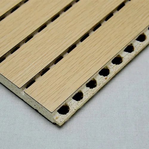Grooved wood panel close-up detail | تفصيل قريب للوح خشب مخدّد