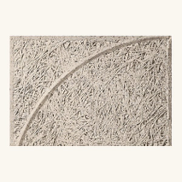 Wood wool acoustic panel — ربع دائرة shape