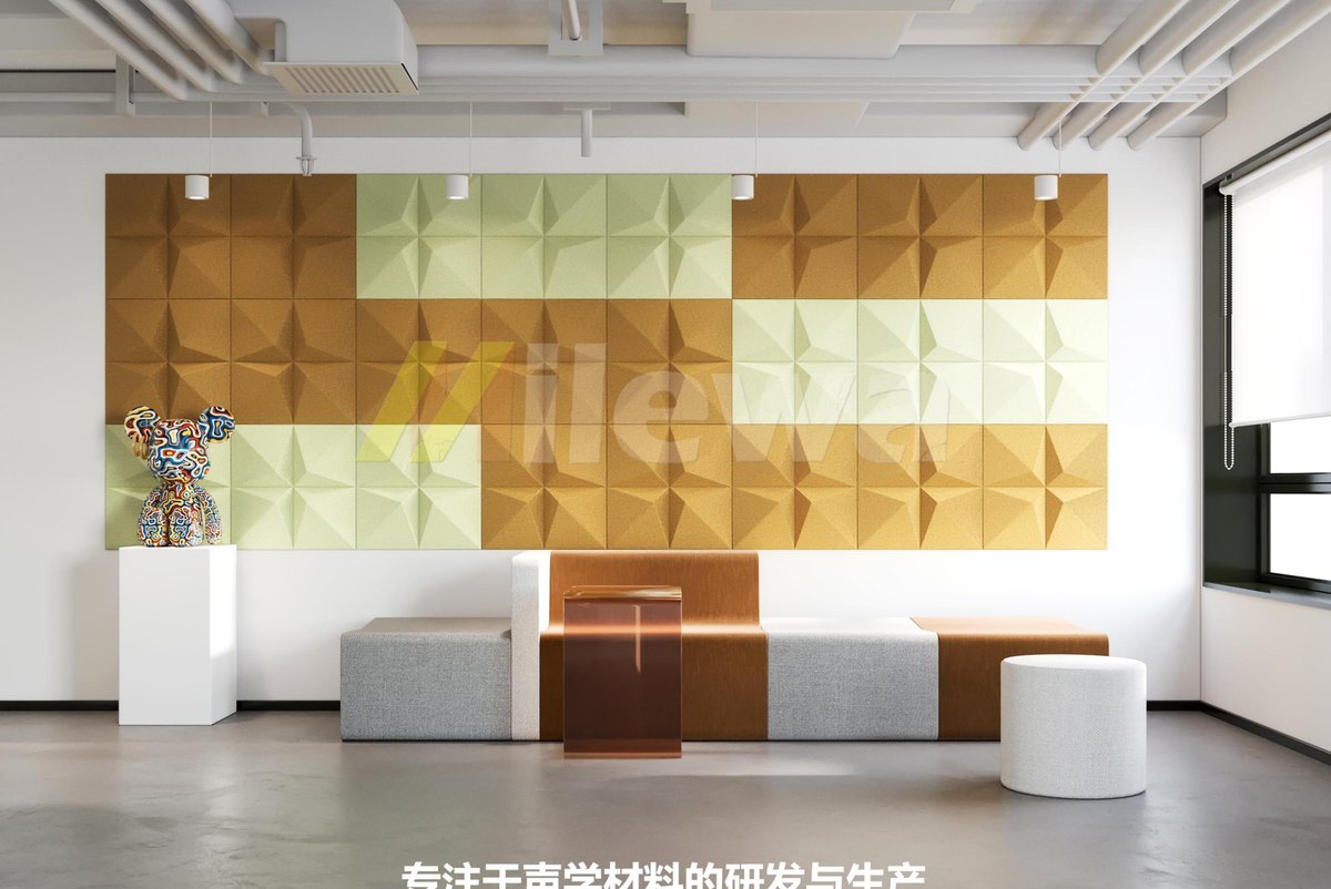 PET 3D sculptural wall install