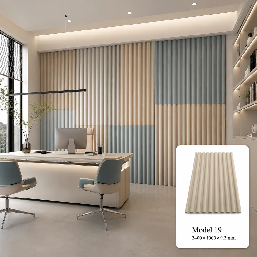 Corrugation Board 3D acoustic piece