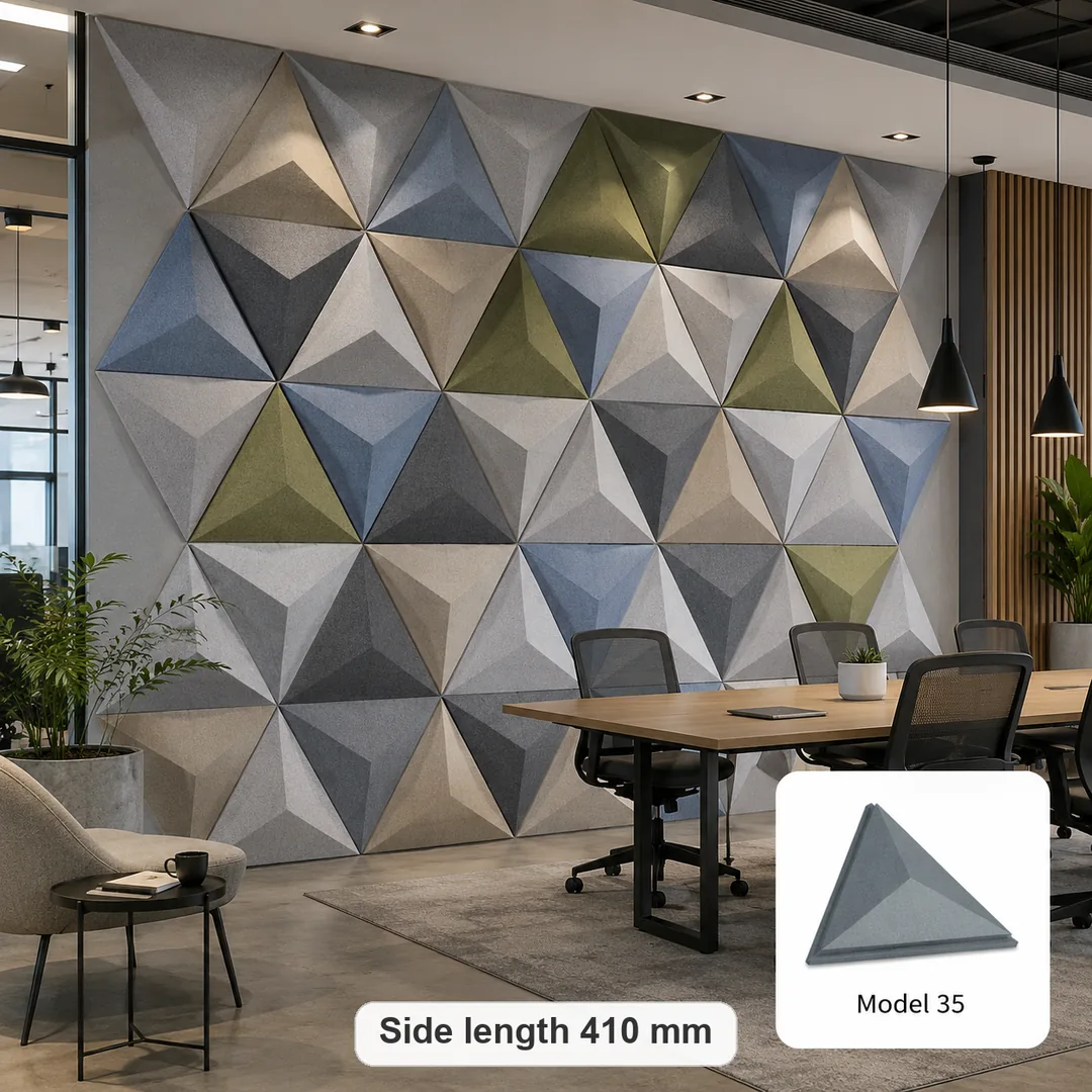 Triangle Screen 3D acoustic piece
