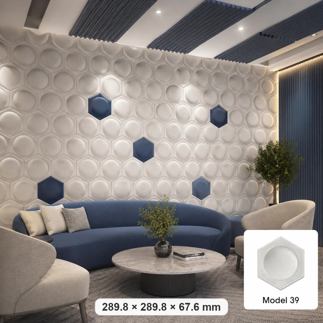 Honeycomb 3D acoustic piece