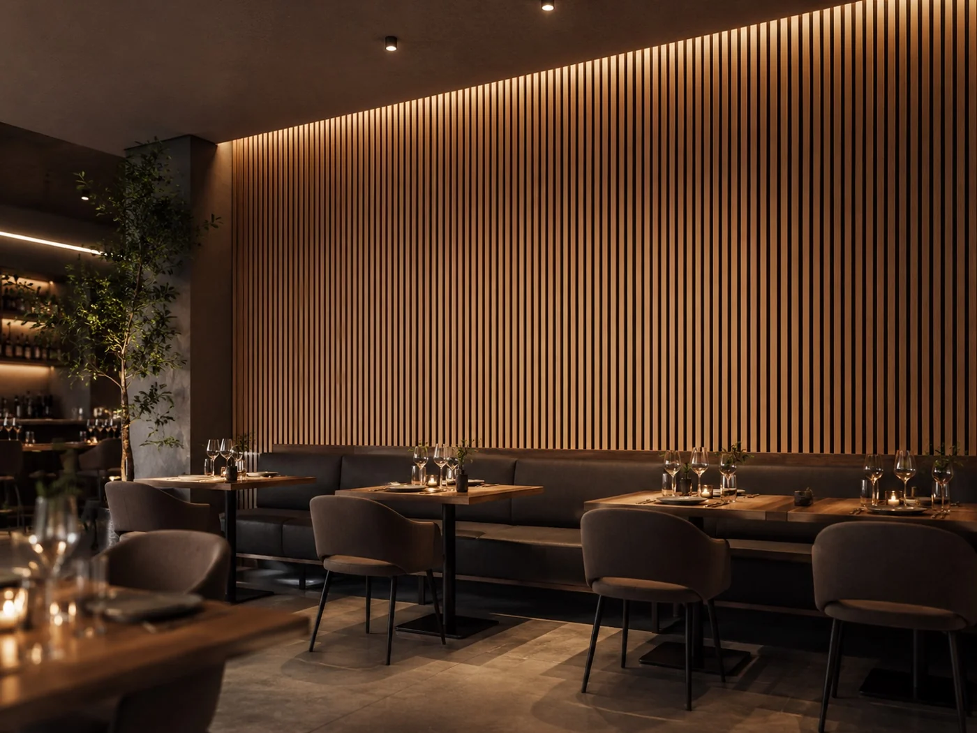 Restaurants and Cafés sound absorption application