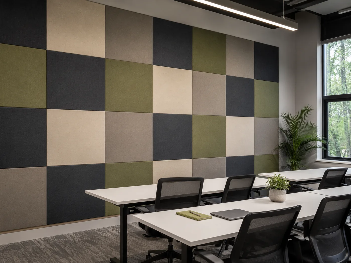 Checkerboard Office Wall