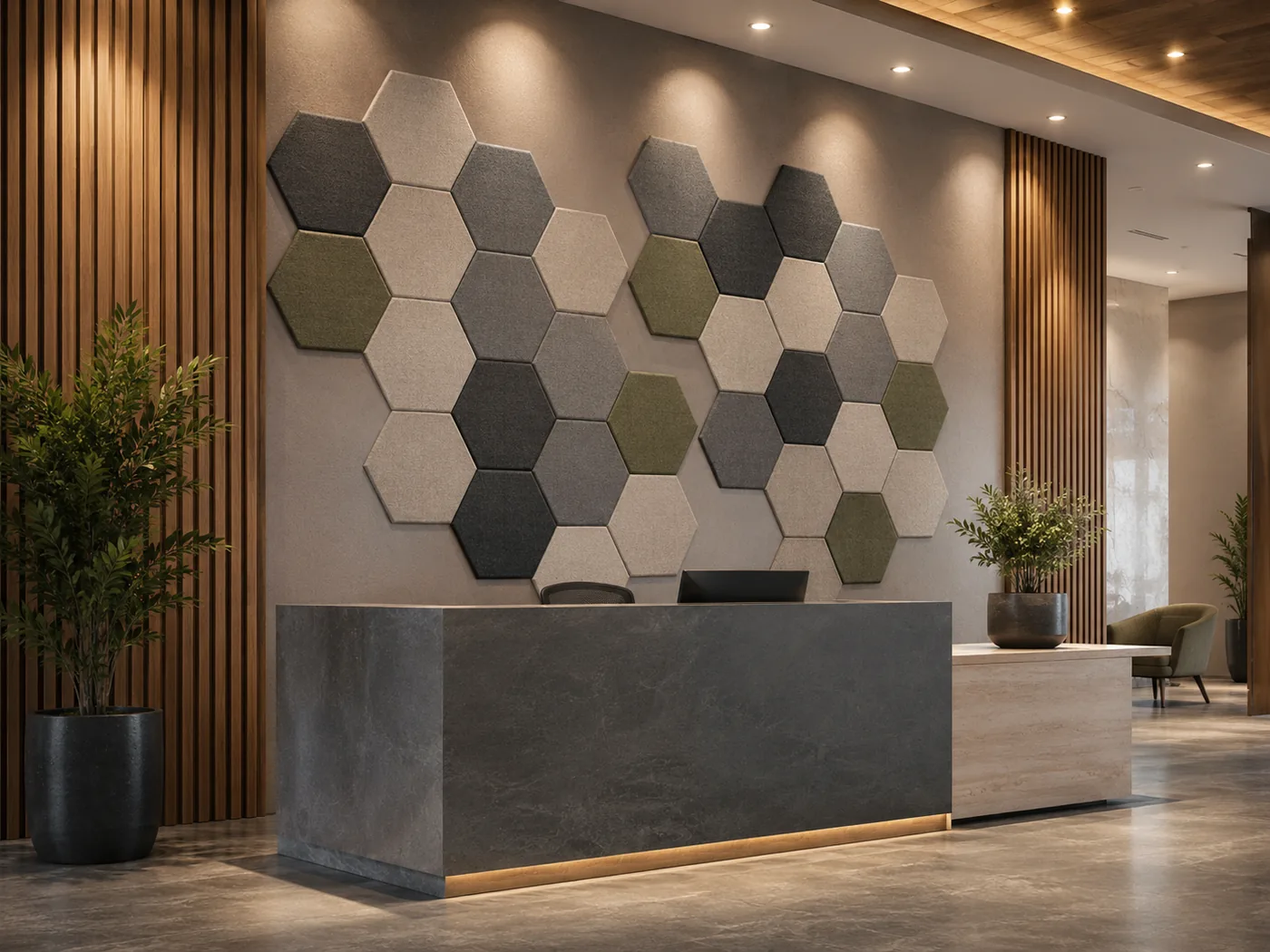 Hexagon Reception Lobby