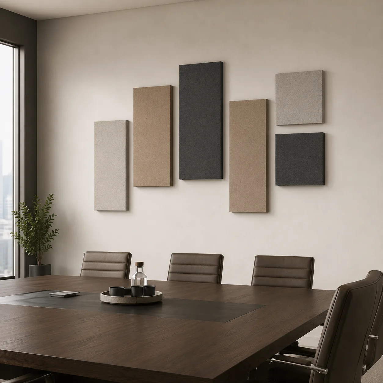 Square Panels Meeting Room
