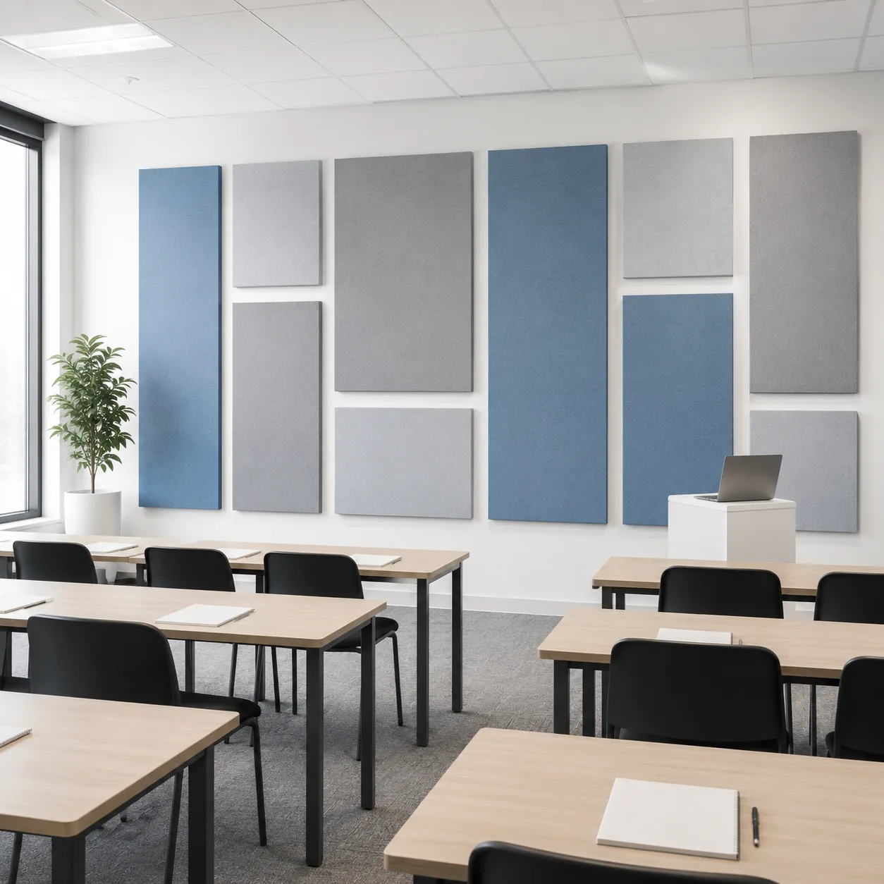 Blue-Grey Classroom