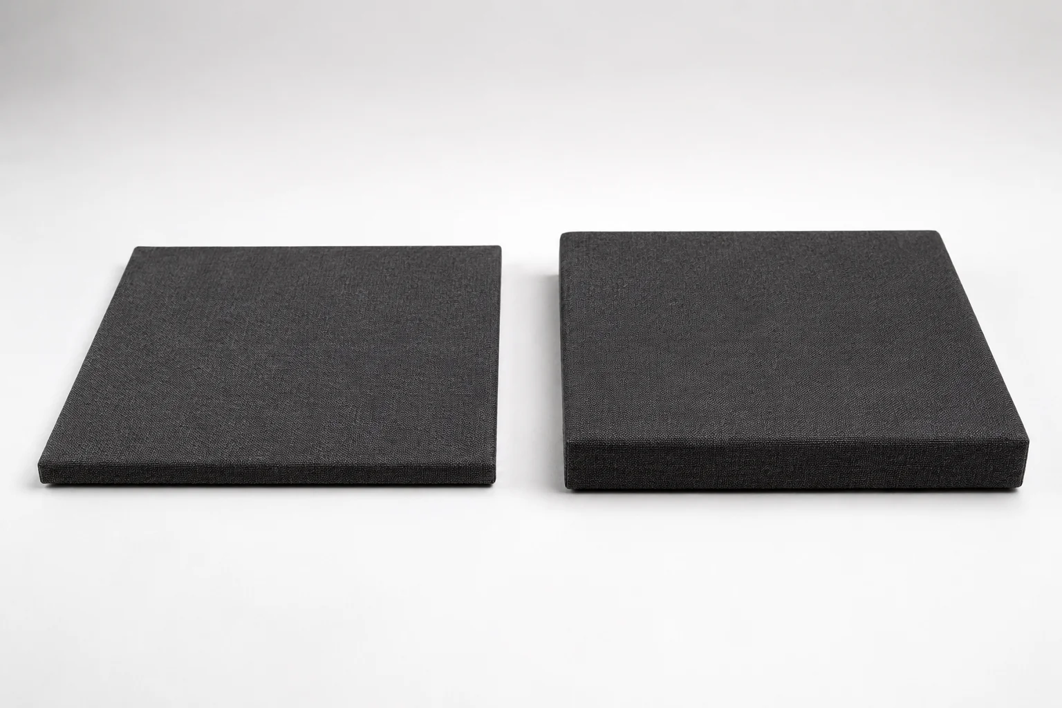 25mm and 50mm acoustic panel thickness comparison