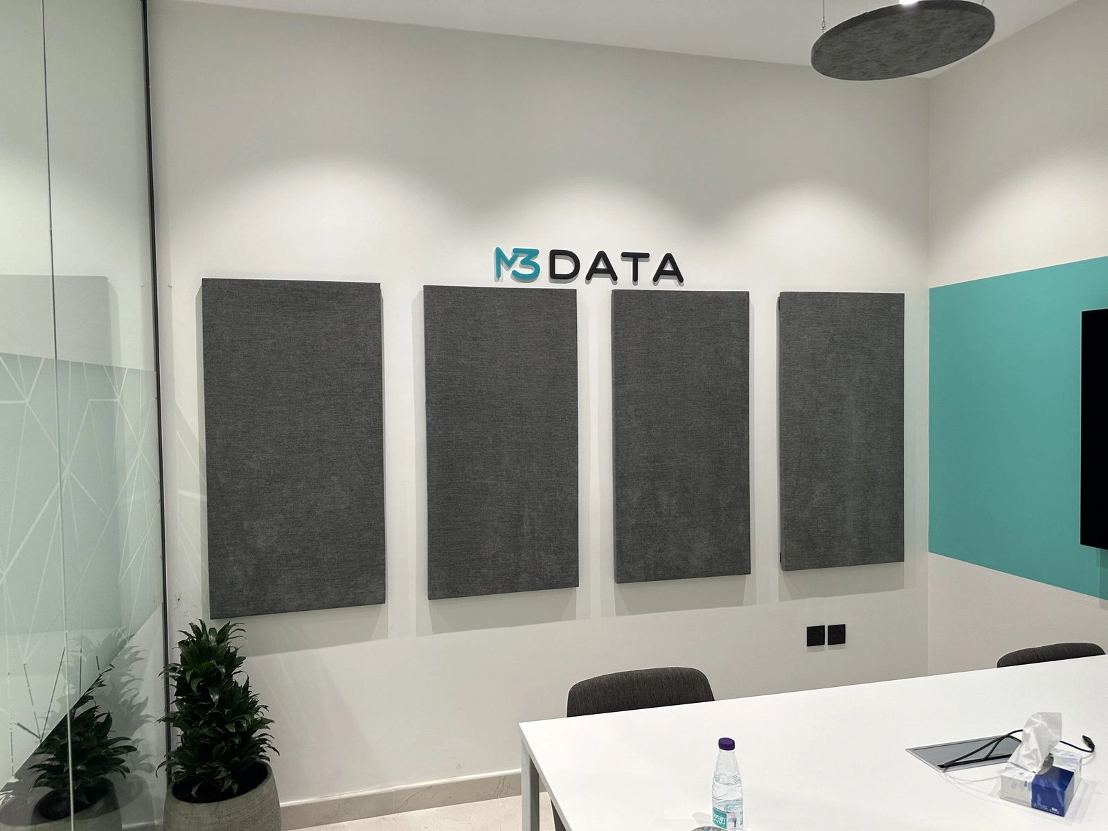 M3 DATA — wider view of acoustic treatment