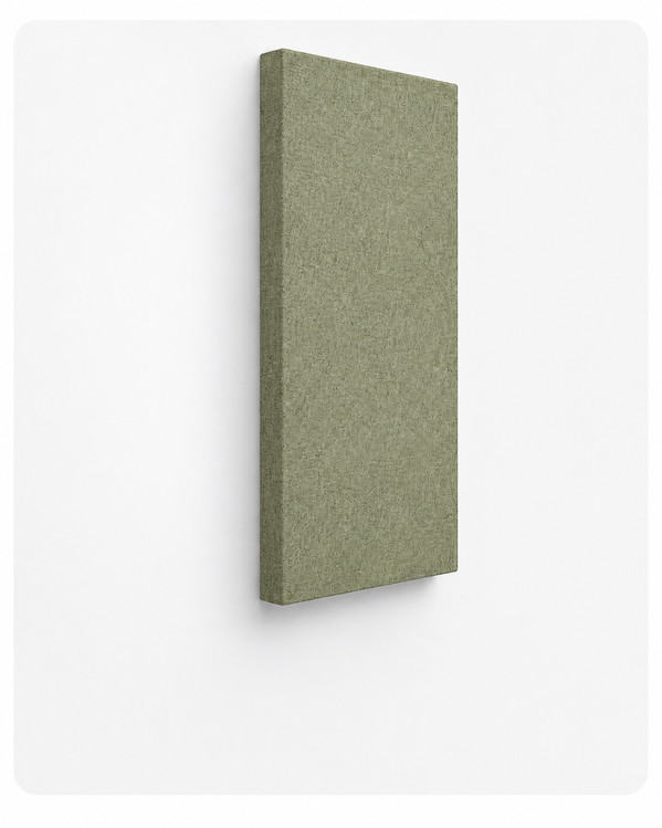 Rectangle acoustic fabric panel — sage fabric finish
