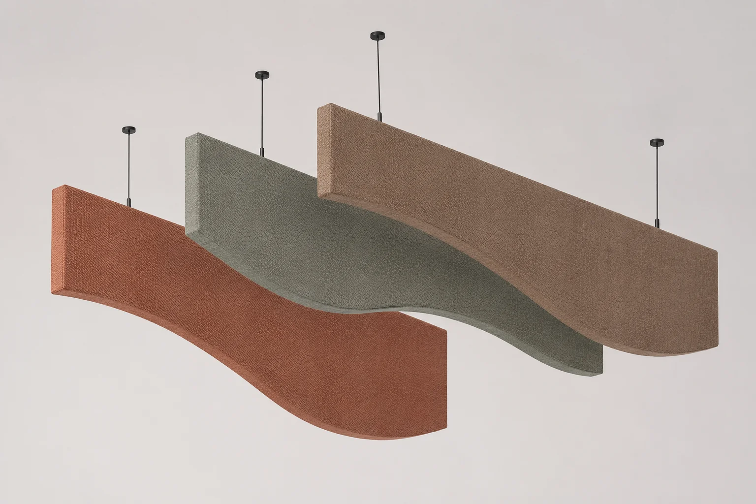 Wave Baffles — Yamamah Smart fabric ceiling