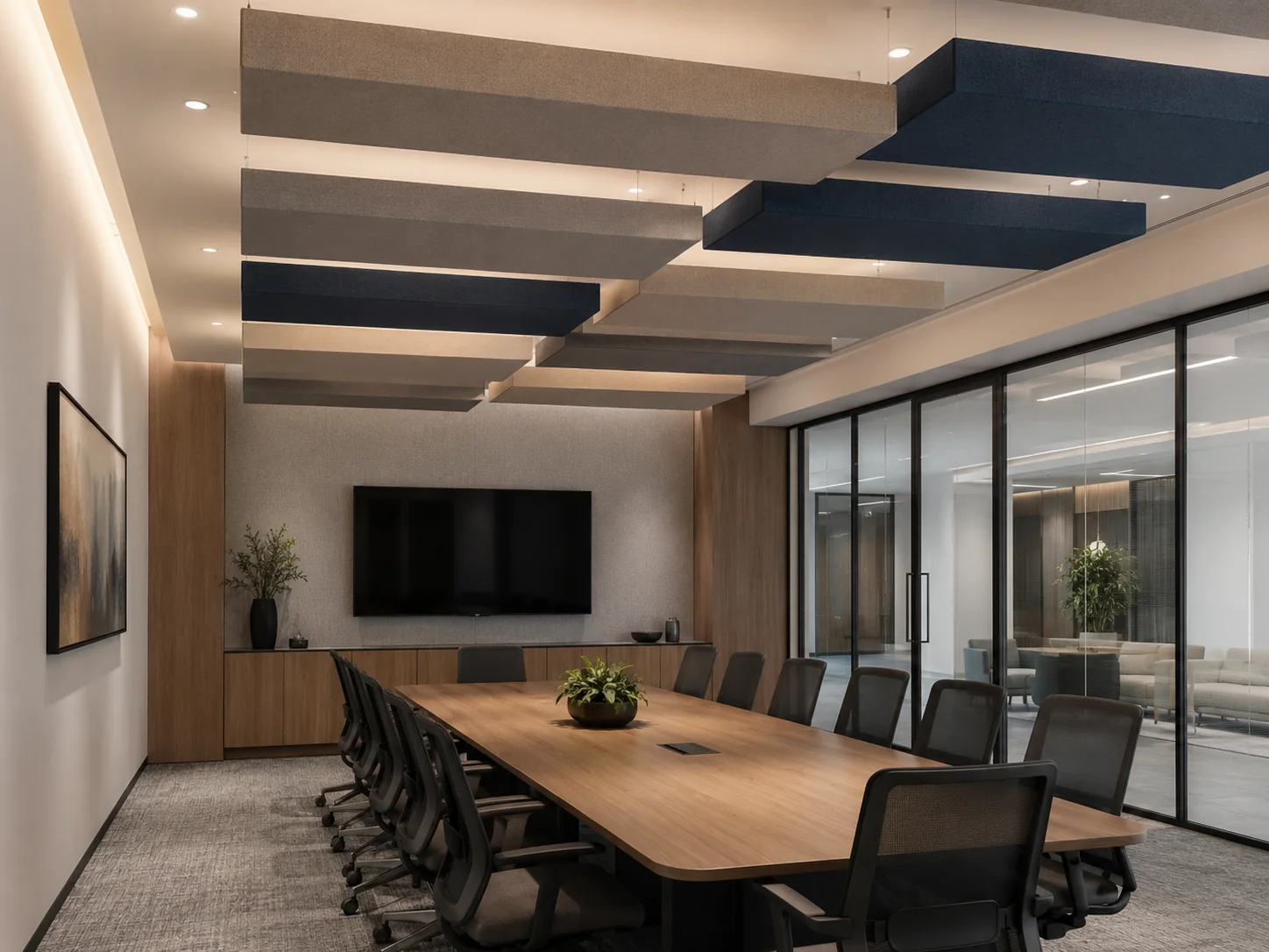 Square & Rectangular Baffles — Yamamah Smart fabric ceiling